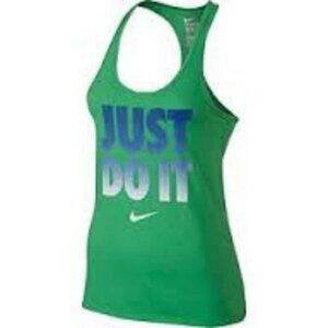 Nike Womens Tank Small Green Sport Gym Yoga NWT